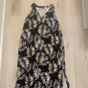 Palm tree vneck shift